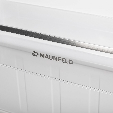 Холодильник Maunfeld MFF144SFW белый глянц. двухкамерный 154/52л морозилка снизу, ручная разморозка