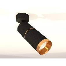 Светильник Ambrella Light XM6313012 SBK/PYG черный песок/золото желтое полированное MR16 GU5.3