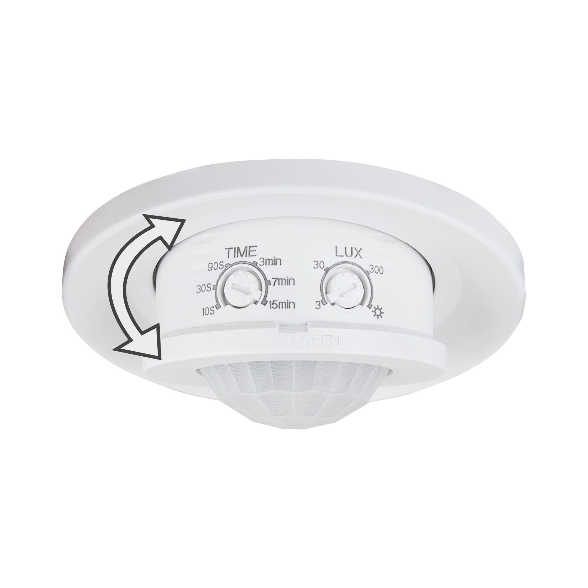SNS-M-12 8m 2,2-4m 1200W IP20 360 / датчик движения /  Белый
