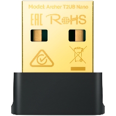 Ультракомпактный двухдиапазонный Wi-Fi USB-адаптер TP-Link Archer T2UB Nano AC600 Bluetooth 4.2