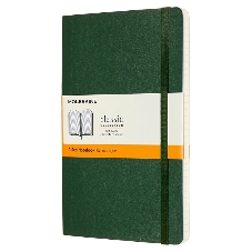 Блокнот Moleskine CLASSIC SOFT QP616K15 Large 130х210 мм 192 стр. линейка мягкая обложка зеленый