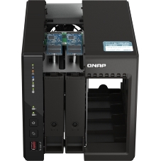 SMB QNAP TS-253E-8G NAS, 2-tray w/o HDD. 2xHDMI-port. 4-core Celeron J6412 2-2.6 GHz, 8Gb DDR, 2x2.5Gb LAN, 2 x M.2 2280 PCIe Gen 3 x2, 2x USB 3.2 Gen 2 (10Gbps) Port, 2x USB 2.0 port