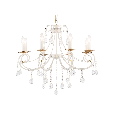 Светильник Ambrella light TR4917/8 WH/GD белый/золото E14/8 max 40W D740*930