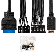 Компьютерный корпус Minitower ExeGate BAA-308UC-UNS450 (mATX, БП UNS450 с вент. 12см, 1хUSB/1хUSB 3.0/1хTypeC, HD Audio, черный)
