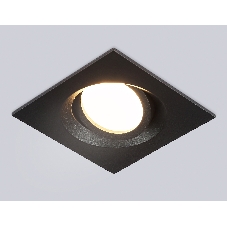 Встраиваемый поворотный точечный светильник Ambrella light TN102744 BK черный IP20 GU5.3 95*95*25