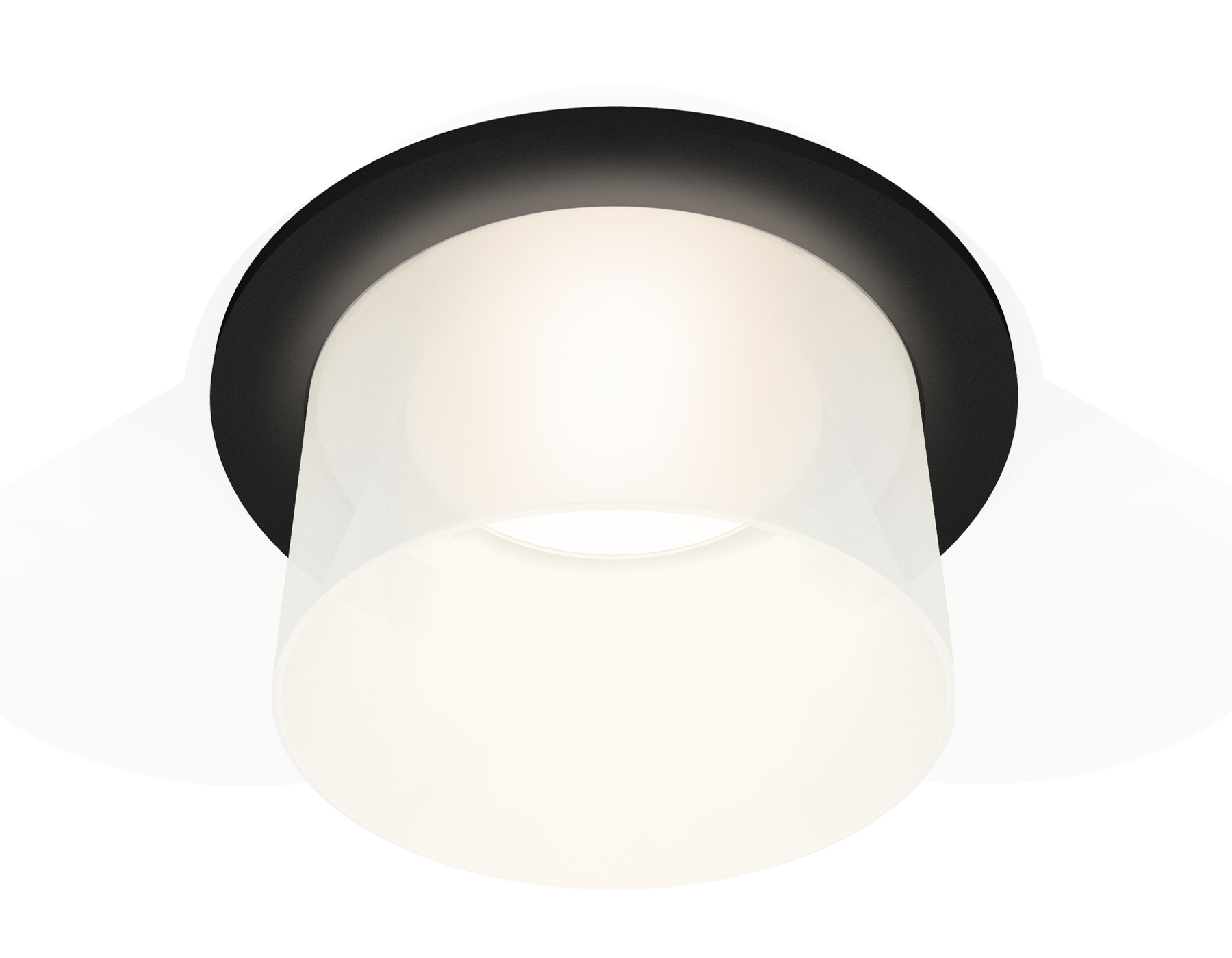 Комплект встраиваемого светильника Ambrella light XC7622045 SBK/FR черный песок/белый матовый MR16 GU5.3 (C7622, N7170)