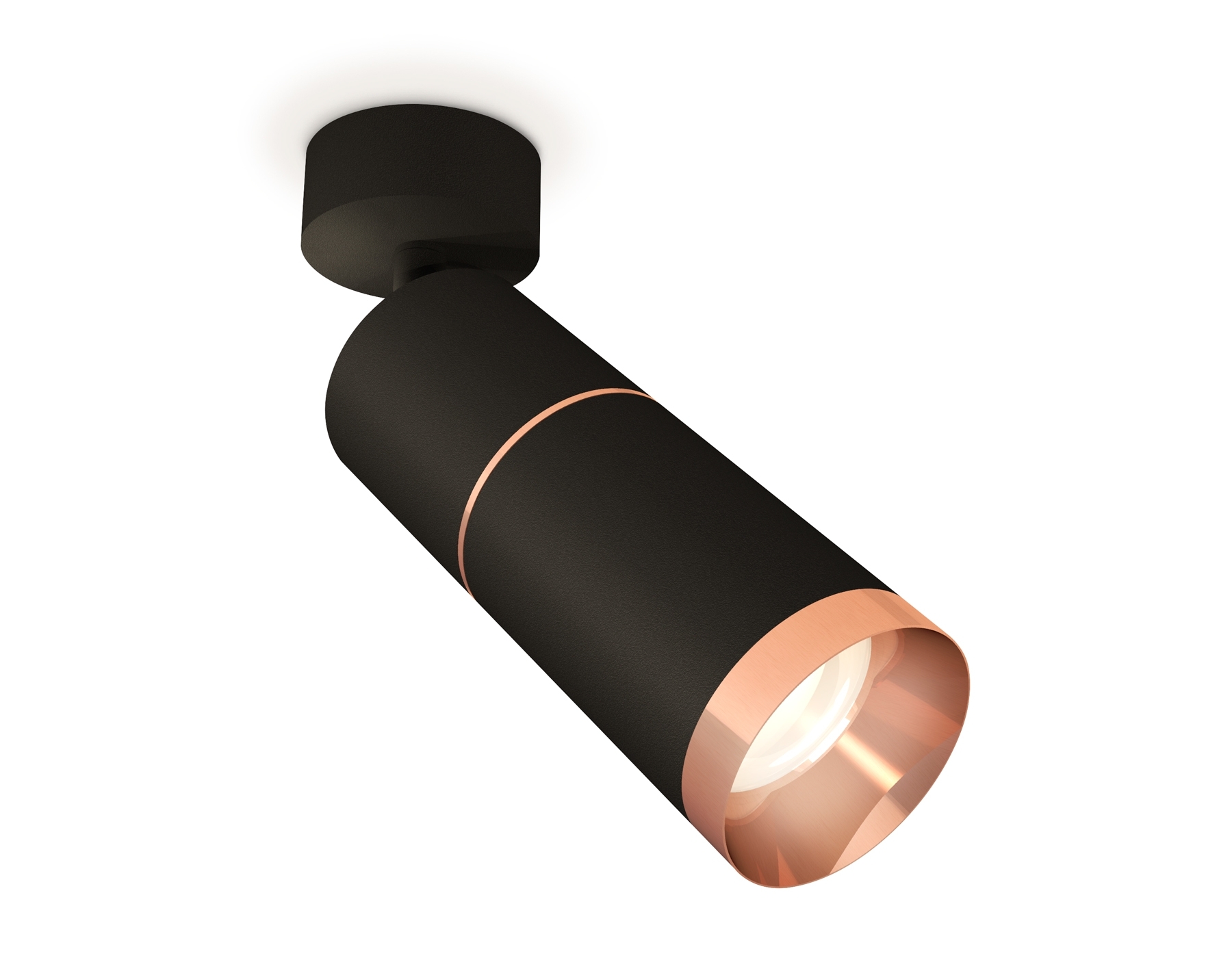 Светильник Ambrella Light XM6313013 SBK/PPG черный песок/золото розовое полированное MR16 GU5.3