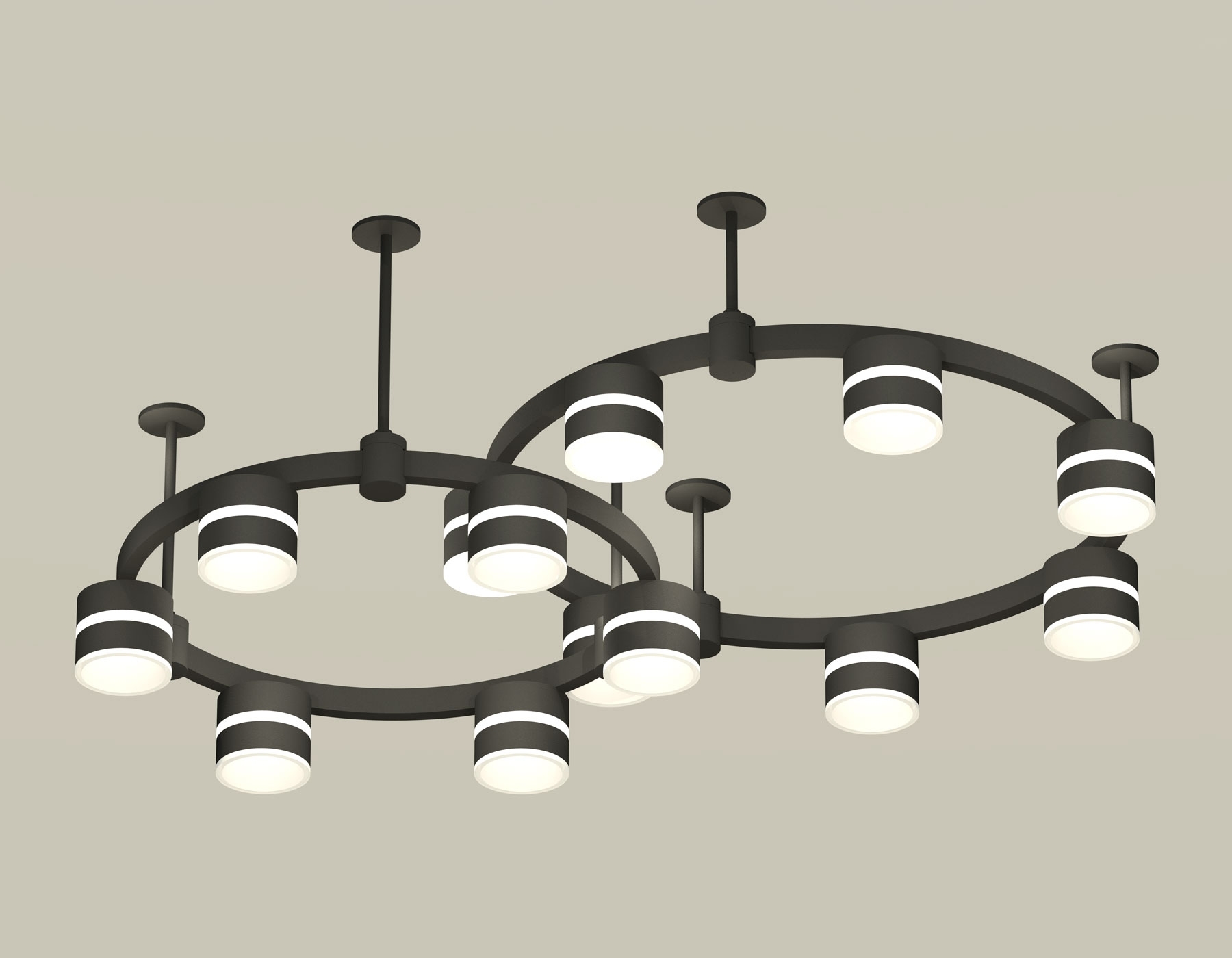 Светильник Ambrella light XR92221001/13 SBK/FR черный песок/белый матовый GX53 (A9222, A9227, C9238, C9232, N8445)