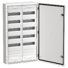 Корпус металлический ЩРн-144 (2х72) 960х570х140 IP54 бел. (одна дверь) TITAN 5 IEK TI5-50-N-2X072-54