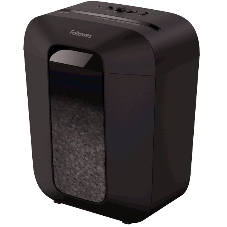 Шредер Fellowes PowerShred LX41 черный (секр.P-4)/перекрестный/8лист./17лтр./скрепки/скобы/пл.карты
