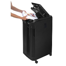 Шредер Fellowes AutoMax 600M черный (секр.P-5)/фрагменты/600лист./83лтр./скрепки/скобы/пл.карты
