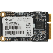 Накопитель SSD Netac N5M, 1000Gb, mSATA, R/W 560/520