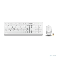 Комплект клавиатура+мышь A4Tech FStyler FG1010 беспроводной, USB, 2000 DPI, белый/серый