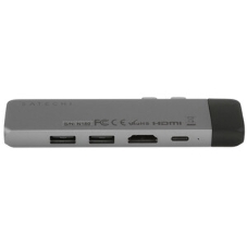 USB-концентратор Satechi ST-TCPHES, USB Type-C, USB 3.0/RJ-45/USB Type-C/HDMI/microSD, USB