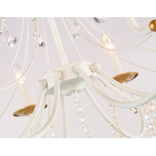 Светильник Ambrella light TR4917/8 WH/GD белый/золото E14/8 max 40W D740*930