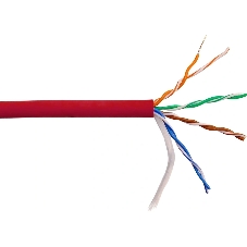 Кабель информационный LANMASTER LAN-5EUTP-HFLT-RD cat.5e UTP 4 пары 24AWG LSZH внутренний 305м красный Кабель информационный LANMASTER LAN-5EUTP-HFLT-RD cat.5e UTP 4 пары 24AWG LSZH внутренний 305м красный
