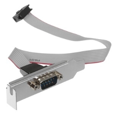 Планка на заднюю панель низкопрофильная Cablexpert CCDB9RECEPTACLE-LP, 1 порт COM/RS-232/DB9-M