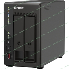 SMB QNAP TS-253E-8G NAS, 2-tray w/o HDD. 2xHDMI-port. 4-core Celeron J6412 2-2.6 GHz, 8Gb DDR, 2x2.5Gb LAN, 2 x M.2 2280 PCIe Gen 3 x2, 2x USB 3.2 Gen 2 (10Gbps) Port, 2x USB 2.0 port