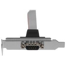 Планка на заднюю панель низкопрофильная Cablexpert CCDB9RECEPTACLE-LP, 1 порт COM/RS-232/DB9-M