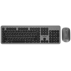 Комплект клавиатура+мышь Smartbuy 233375AG беспроводной, USB, 1600 DPI, серебристый