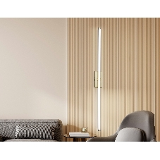 Настенный светодиодный светильник Ambrella light FL6124 GD золото 14W 3000K-6400K 610*45*80