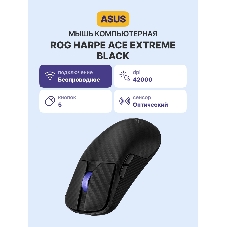Мышь беспроводная ASUS P718 ROG HARPE ACE EXTREME 47g 42,000DPI Bluetooth 5.1 2.4GHz 5buttons