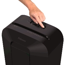 Шредер Fellowes PowerShred LX41 черный (секр.P-4)/перекрестный/8лист./17лтр./скрепки/скобы/пл.карты