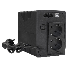 Источник бесперебойного питания ExeGate Power Smart ULB-1000.LCD.AVR.2SH.RJ.USB 1000VA/550W, LCD, AVR, 2*Schuko,RJ45/11,USB, черный