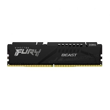 Оперативная память Kingston Fury Beast, DDR5, 8Gb (1x8GB), 5200MHz, CL40, DIMM, с радиатором, черный