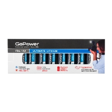 Батарейка GoPower FR6 AA BOX10 Lithium 1.5V
