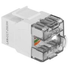 Модуль LANMASTER LAN-OK45U5E/180R-WH информ. KeystoneRJ45 cat.5e белый