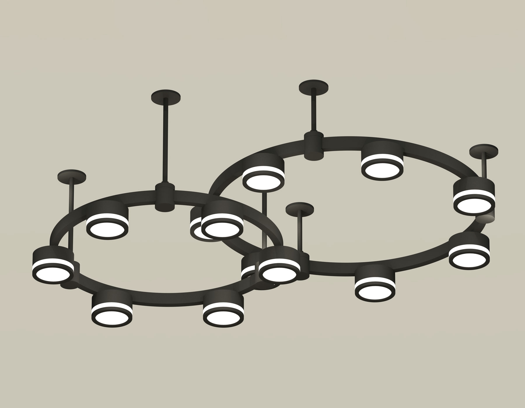 Светильник Ambrella light XR92221003/13 SBK/FR черный песок/белый матовый GX53 (A9222, A9227, C9238, C9232, N8415)