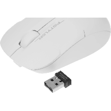 Мышь беспроводная A4Tech Fstyler FG15CS Air2 белый, 1200 dpi, USB Type-A, радиоканал, кнопки - 3