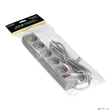 Сетевой фильтр Exegate SP-5-5G (5 розеток, 5 м, евровилка, серый)