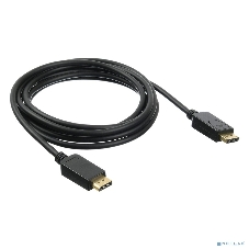 Кабель аудио-видео Buro v 1.2 DisplayPort (m)/DisplayPort (m) 3м. позолоченные контакты черный
