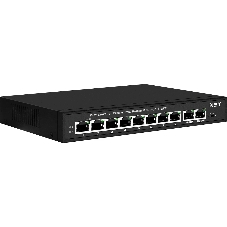 Kоммутатор Passive PoE NST NS-SW-8F2F-P/A - Fast Ethernet на 10 портов. Порты: 8 х FE (10/100 Base-T, 52V 4,5(+) 7,8(–)) совместимы с PoE (IEEE 802.3af/at), 2 x FE (10/100 Base-T) Uplink. Мощность PoE на порт - до 30W.