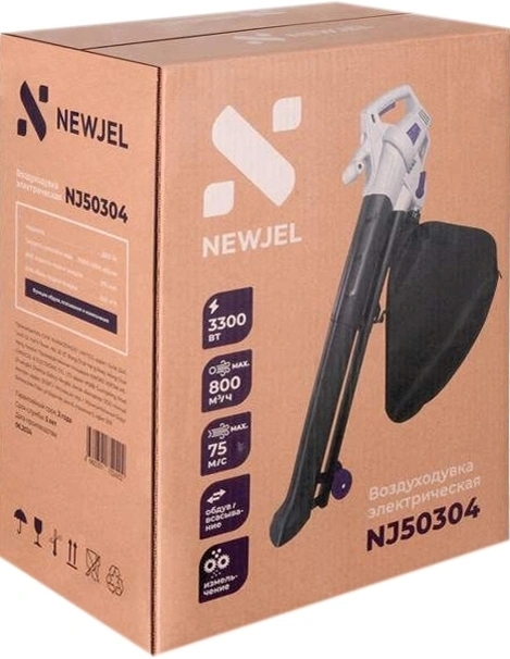 Воздуходувка Newjel NJ50304 3000Вт черный