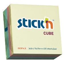 Блок самоклеящийся бумажный Stick`n 21013 76x76 мм, 400 листов, 70 г/м2, пастель, 4 цвета в упаковке Блок самоклеящийся бумажный Stick`n 21013 76x76 мм, 400 листов, 70 г/м2, пастель, 4 цвета в упаковке