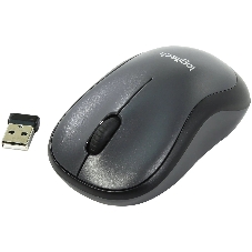 Мышь беспроводная Logitech M220 SILENT черный/серый, 1000 dpi, радиоканал, USB, кнопки - 3
