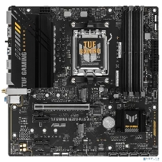 Материнская плата ASUS TUF GAMING A620M-PLUS WIFI, AM5, AMD A620, 4xDDR5, 4xSATA, 2xM.2, 1xPCIe 4.0 x16, 2xPCIe x1, 2xDP, 1xHDMI, 1x 2.5Gb LAN, 4xUSB-A 2.0, 2xUSB-A 3.2 Gen 1, 3x3.5 мм, 7.1, mATX