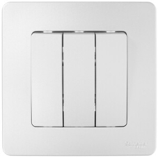 Выключатель 3-кл. СП BLANCA (сх.1+1+1) 10А 250В алюм. SchE BLNVS100503