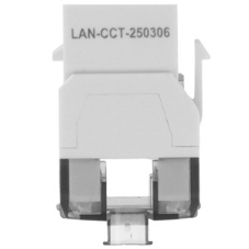 Модуль LANMASTER LAN-OK45U5E/180R-WH информ. KeystoneRJ45 cat.5e белый