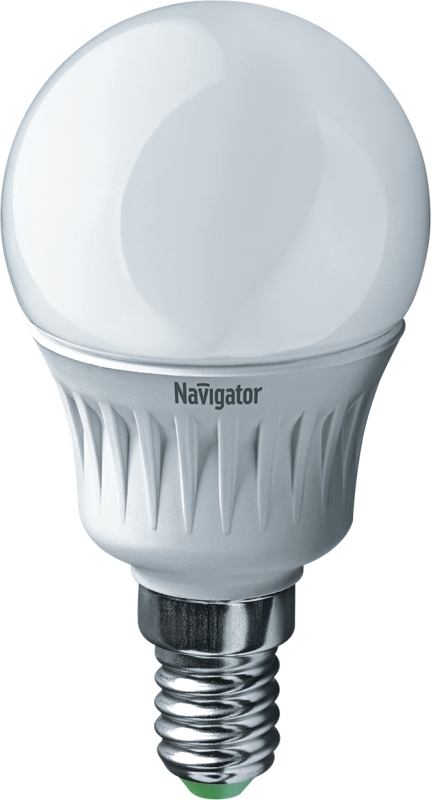 Лампа светодиодная Navigator NLL-P-G45-5-230-4K-E14 5Вт шар 4000К белый E14 370лм 220-240В