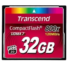 Флеш карта CF 32Gb Transcend, 800X