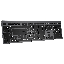 Клавиатура беспроводная A4Tech Fstyler FBX50C, USB, Bluetooth/Радиоканал, серый