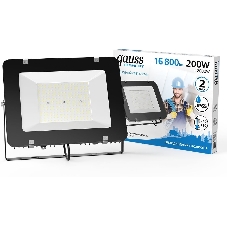 Прожектор светодиодный Gauss Elementary 200W 16800lm 6500К 200-240V IP65 черный LED 1/2