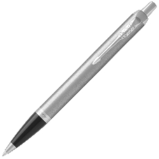 Ручка шариковая Parker IM Essential K319 (CW2143631) Brushed Metal CT, M, синие чернила, подарочная коробка