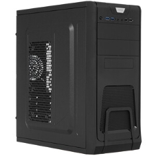 Компьютерный корпус Miditower ExeGate CP-603 Black, ATX, (CP400W, 80мм), 2хUSB+2хUSB 3.0, Audio