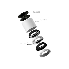 Корпус светильника C7423 SGR серый песок D70*H80mm MR16 GU5.3