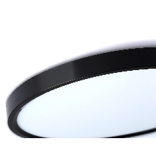 Потолочный светодиодный светильник Ambrella light FZ3050 BK черный IP44 24W+10W 6400+6400К D300*40 (Без ПДУ)